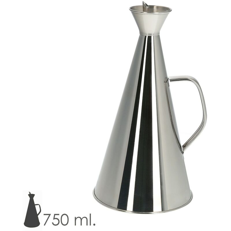 Aceitera acero inoxidable antigoteo 750 ml. barato