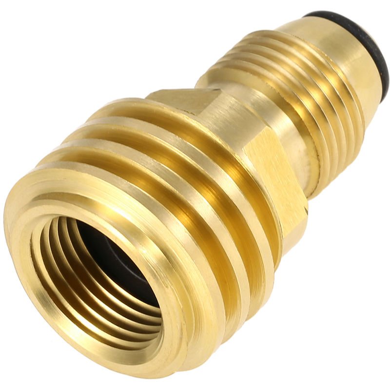 Adaptador de tanque de propano de laton macizo Regulador de la valvula de seguridad del tanque POL Convertir a QCC1 / Tipo 1 barato