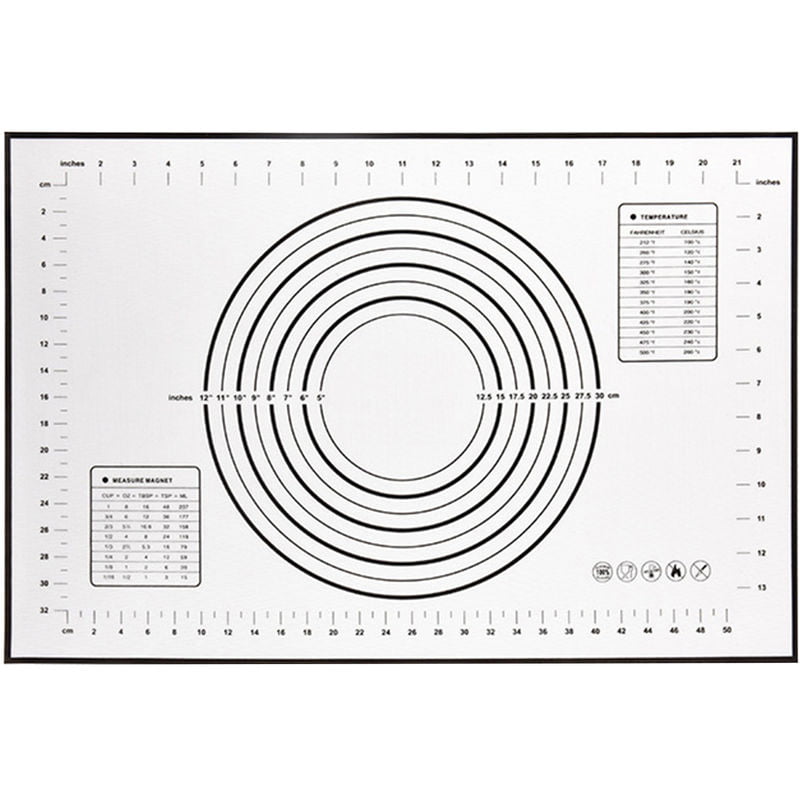 Ajustable de reposteria de silicona Mat para Hornear Masa de pizza Pie Pasteles Galletas Pasta Utensilios de cocina Gadgets de cocina