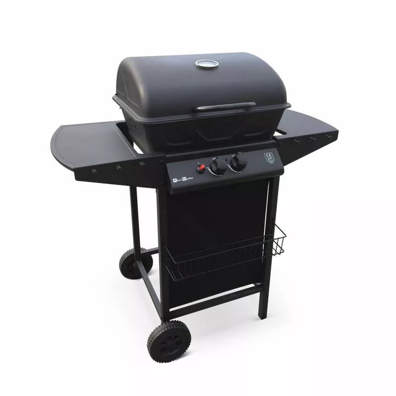 Alice'S Garden - Barbacoa De Gas, Cocina De Exterior, Negro, 2 Quemadores - Aramis - Negro En Oferta Alice'S Garden - Barbacoa De Gas