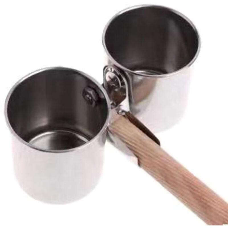 Alimentador de agua para pajaros 2pcs Clip en alimentador de pajaros Copas de agua de acero inoxidable con abrazadera barato