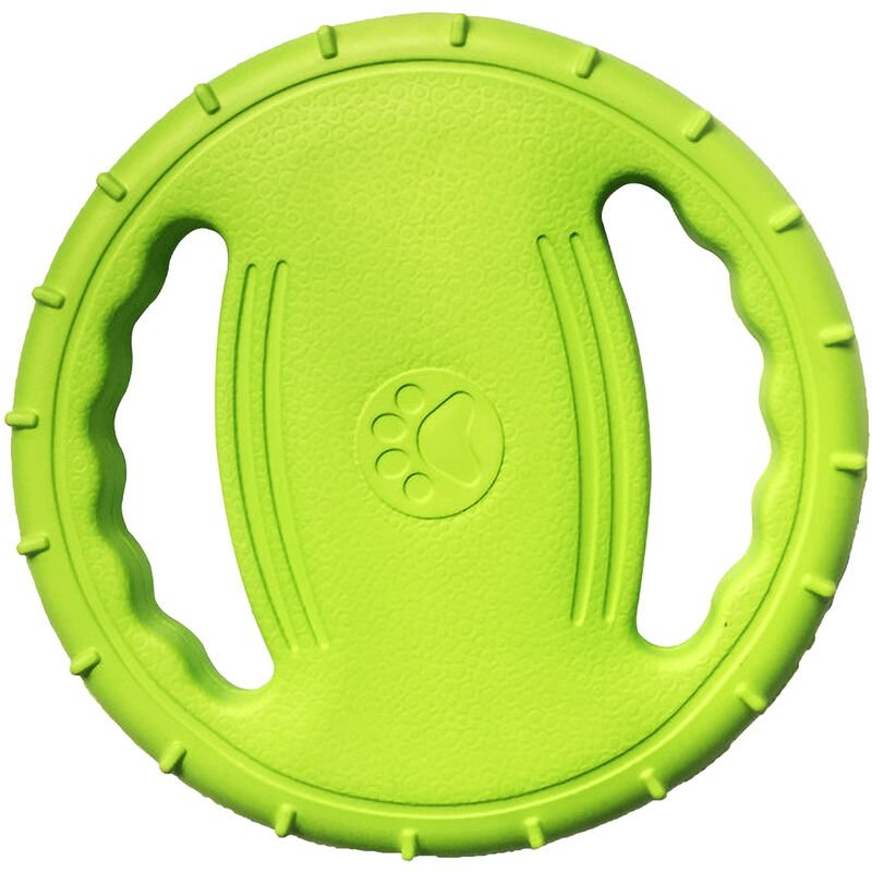 Anillo de entrenamiento para perros EVA con disco volador para perros y asas dobles