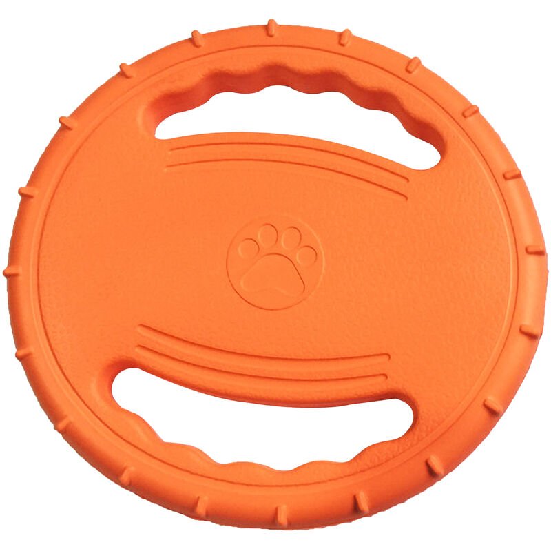 Anillo de entrenamiento para perros EVA con disco volador para perros y asas dobles