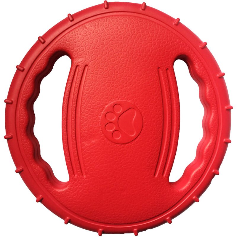 Anillo de entrenamiento para perros EVA con disco volador para perros y asas dobles