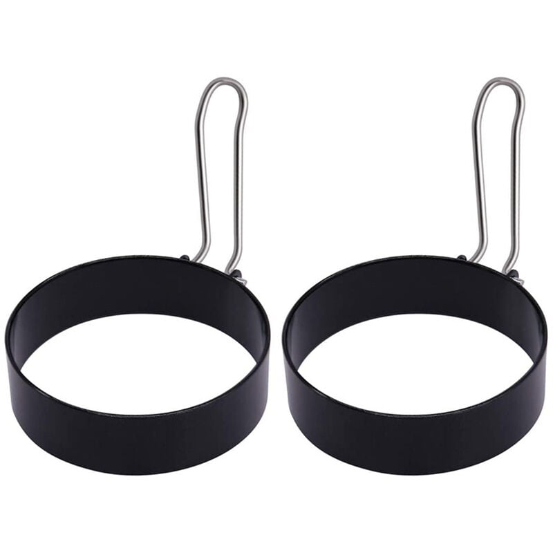 Anillo de huevo Anillos de cocina de huevo redondos para cocinar Molde moldeador de circulo de metal antiadherente de acero inoxidable Herramienta de barato