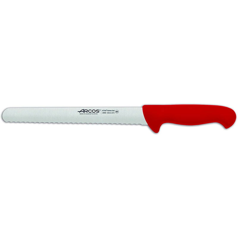 Arcos 295022 Cuchillo Panero 25 Cm Rojo barato