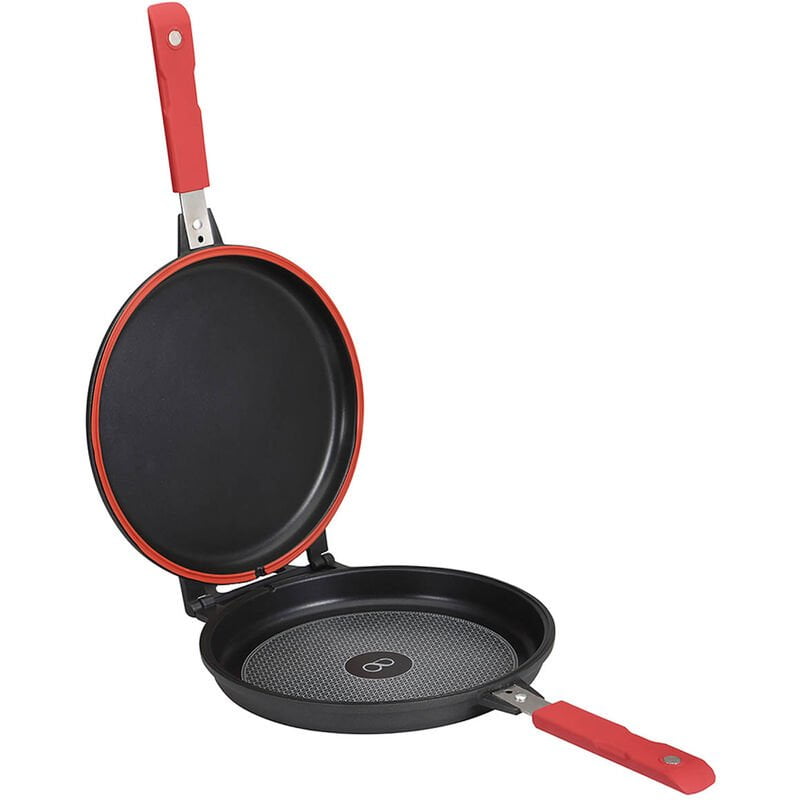 Asador Doble Redondo 26X7.5Cm Aluminio Fundido Dot Inducción Essence barato