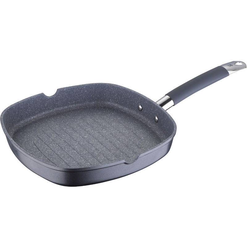 Asador Masterpro 28 x 28 cm de aluminio fundido con mango de acero inoxidable barato