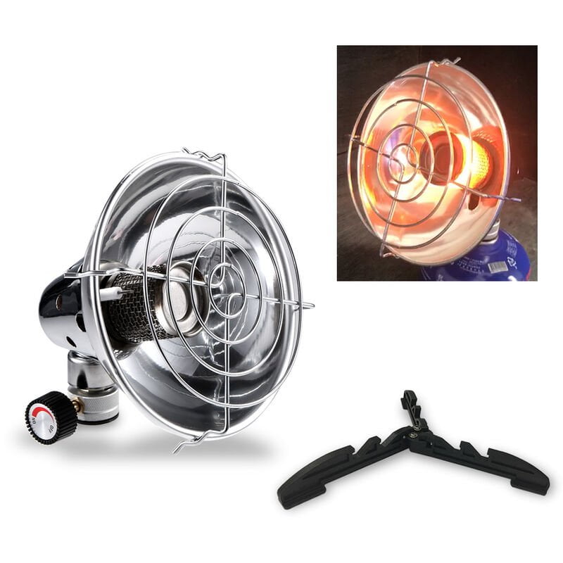 Asupermall - Al aire libre portatil estufa de encendido piezoelectrico Calentador de gas mas caliente de calefaccion