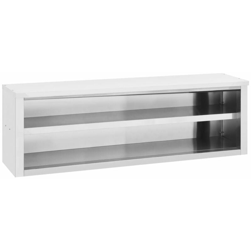 Asupermall - Armario de pared para cocina acero inoxidable 150x40x50 cm barato