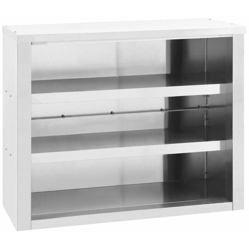 Asupermall - Armario de pared para cocina acero inoxidable 90x40x75 cm barato