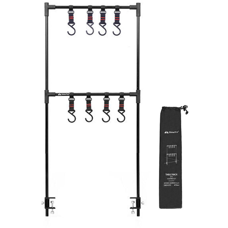 Asupermall - Estante de almacenamiento de escritorio al aire libre Estante de escritorio de aleacion de aluminio ultraligero multifuncion Estante barato