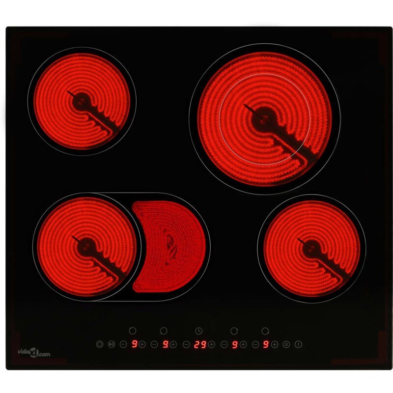 Asupermall - Placa vitroceramica 4 quemadores control tactil 6600 W barato