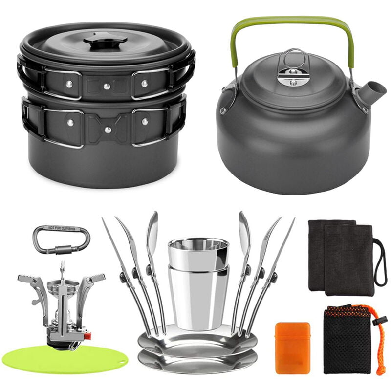 Asupermall - Utensilios de cocina para acampar al aire libre