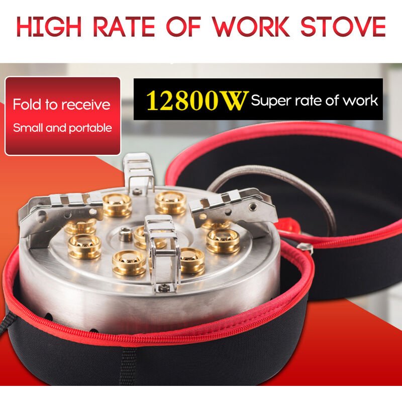 Auto-conduccion al aire libre Tour de acero inoxidable Estufa 9-Head portatil estufa de 9 hoyos fuego y azufre barato