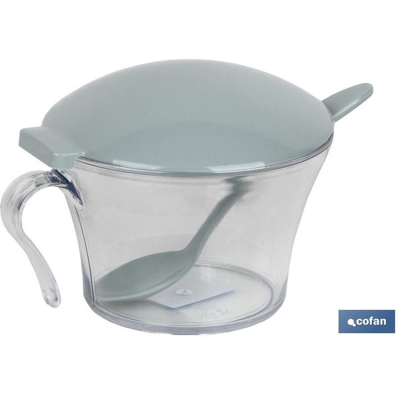 Azucarero con tapa | Modelo Albahaca | De Polipropileno y Poliestireno | Capacidad de 120 ml | Varios Colores barato