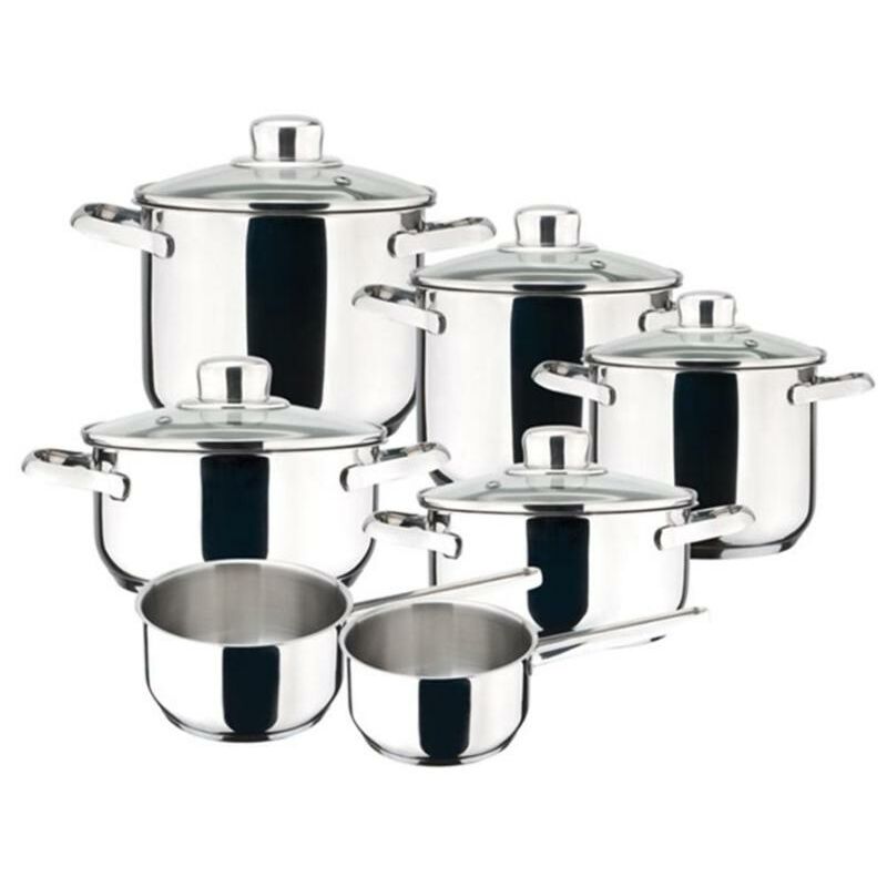 BLUNGI bateria inoxidable dux 7 piezas 12 elementos barato