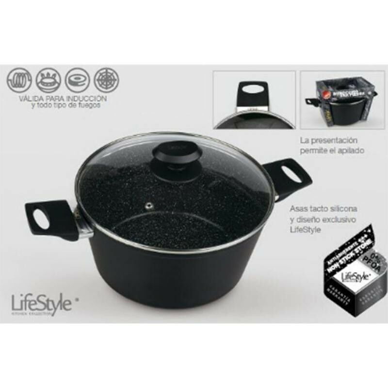 BLUNGI olla con tapa aluminio piedra 28 cm 3211 barato