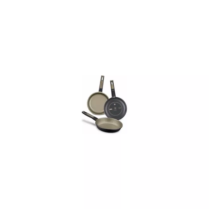 BRA - Sarten Coc Set 18-22-26cm Ant.teflon Terra Neg/oro Al/fu barato
