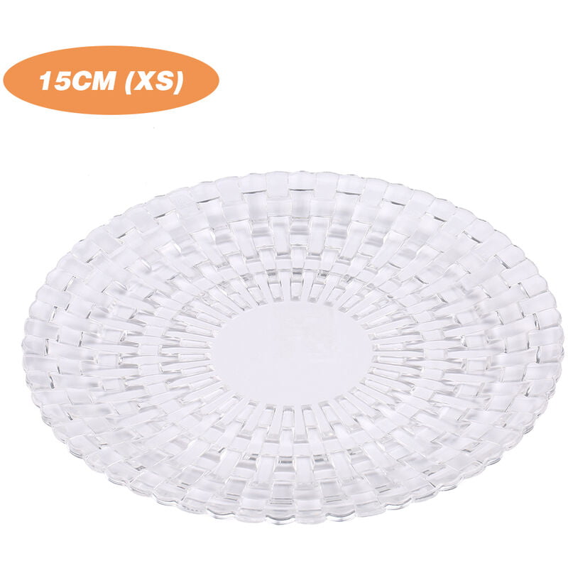 Bandeja de plastico transparente Plato Reutilizable Redondo Recipiente para servir Pastel Pastel Dulce Nuez Fruta para banquetes de boda Catering barato