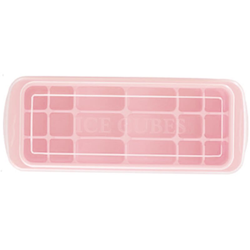 Bandeja de silicona para cubitos de hielo con tapa Cuadrada Molde para hornear Cubitos de hielo Sin BPA Facil de liberar para jugo Comida para bebes barato