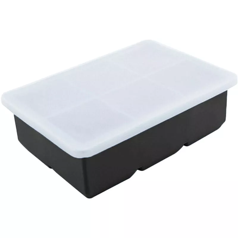 Bandejas De Cubitos De Hielo De 6 Rejillas, Bandejas De Hielo Cuadradas De Liberacion Con Tapa Extraible Resistente A Derrames Moldes De Cubitos De En Oferta Bandejas De Cubitos De Hielo De 6 Rejillas