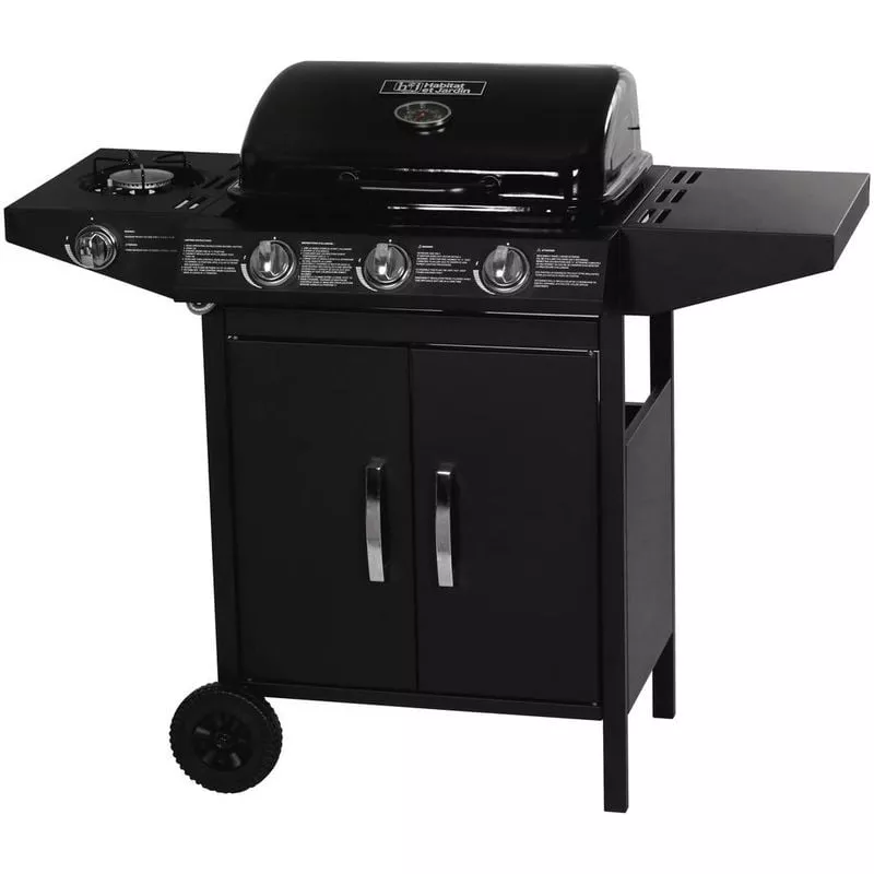 Barbacoa a gas Festa 4 - 4 quemadores (1 lateral) - 10.5kW - Negro barato