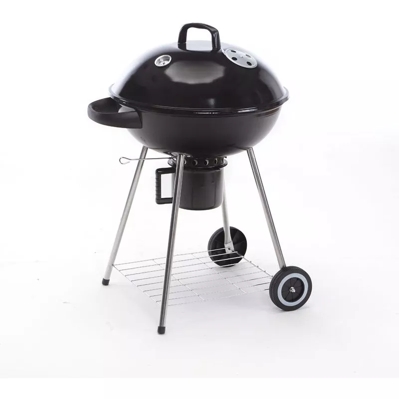 Barbacoa Carbón Redondo Con Estructura De Acero | Negro En Oferta Barbacoa Carbón Redondo Con Estructura De Acero | Negro Barato