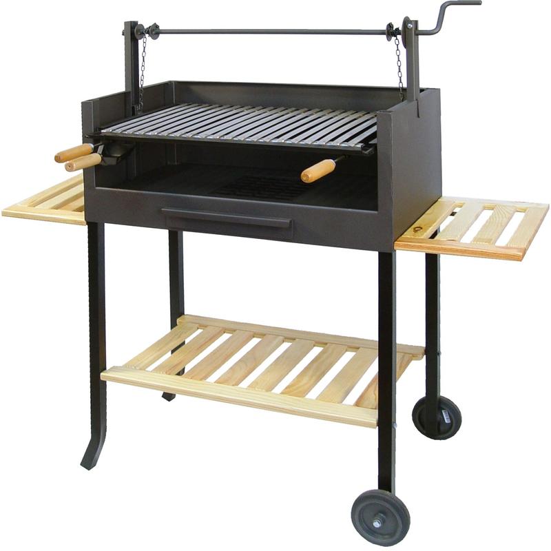 Barbacoa completo con Parrilla Inox y Bandejas de Madera Imex el Zorro barato