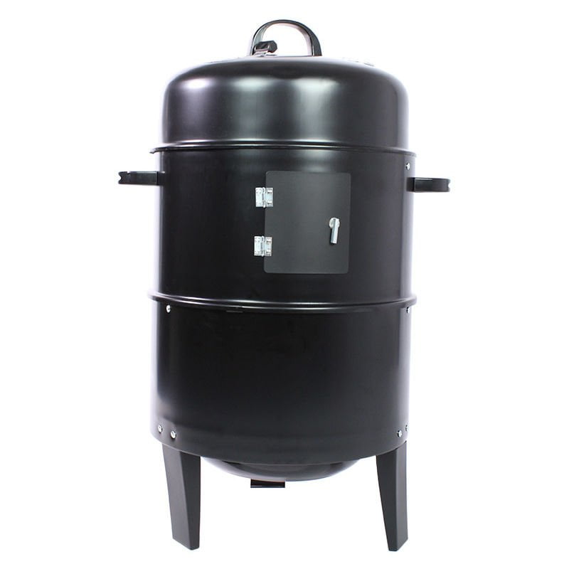 Barbacoa de Carbón 3 en 1 Con Termómetro Y 2 Rejillas | Barbacoa Ahumadora de Gran Capacidad | SMOKEFIRE TRAY barato