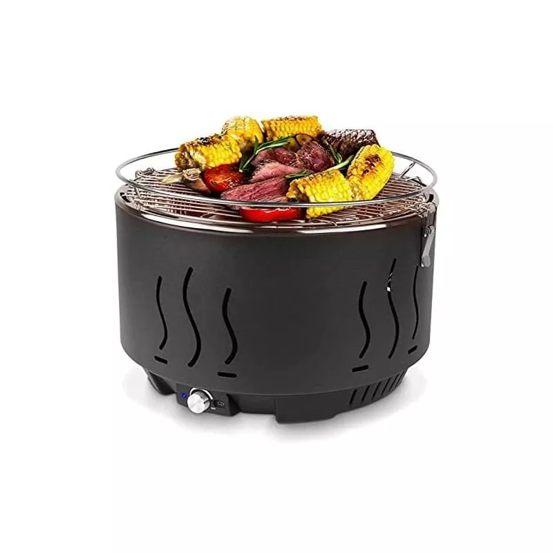 Barbacoa De Carbón Sin Humo, Tiempo De Pcalentamiento De 3 Minutos, Para Balcón, Acampada, Excelente Control De Temperatura - Homfa En Oferta Barbacoa De Carbón Sin Humo