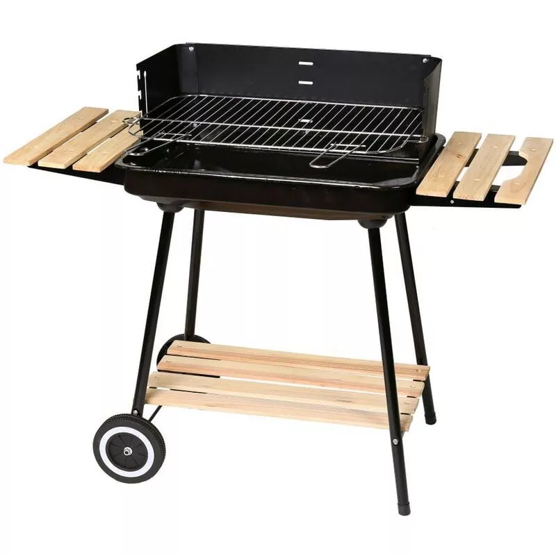 Barbacoa De Carbón Chiara Con Parrilla De Acero Negra De 67X38X83 Cm En Oferta Barbacoa De Carbón Chiara Con Parrilla De Acero Negra De 67X38X83 Cm Barato