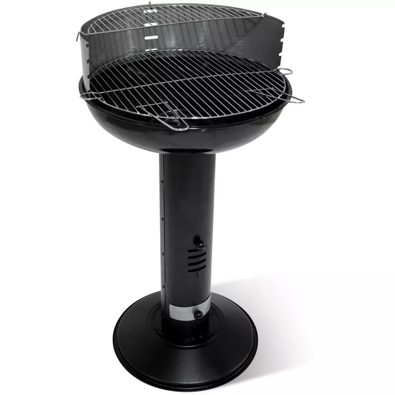 Barbacoa De Carbón 'Samos' 51Cm X 82-92Cm - Altura Ajustable - Acero / Gris Plata - Negro - Central Park En Oferta Barbacoa De Carbón 'Samos' 51Cm X 82-92Cm - Altura Ajustable - Acero / Gris Plata - Negro - Central Park Barato