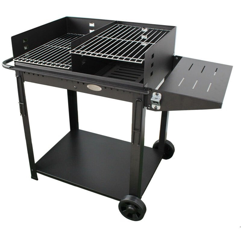 Barbacoa de exterior carbón y leña doble parrilla SANTILLANA - Imor barato