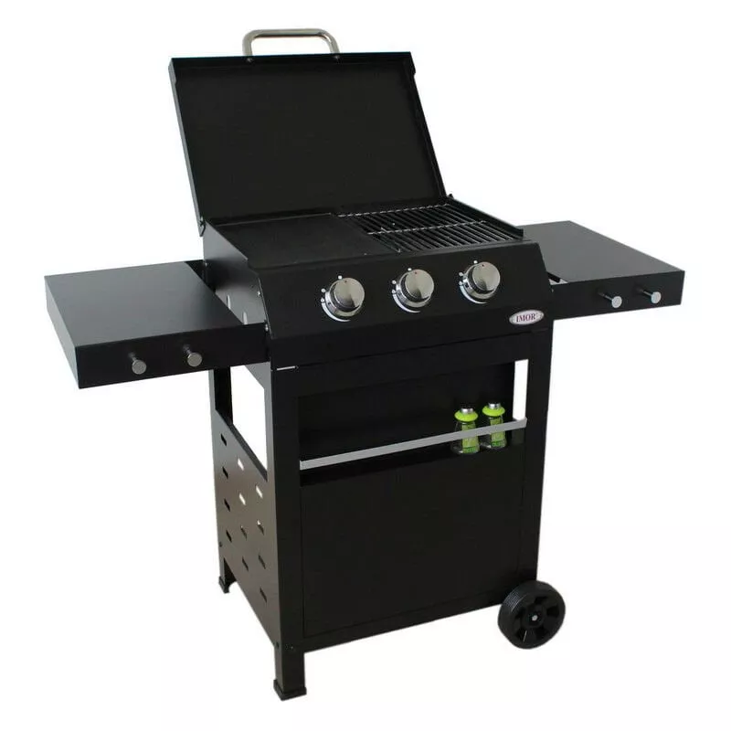 Barbacoa de exterior para gas butano y propano con 3 quemadores BELICE - Imor barato