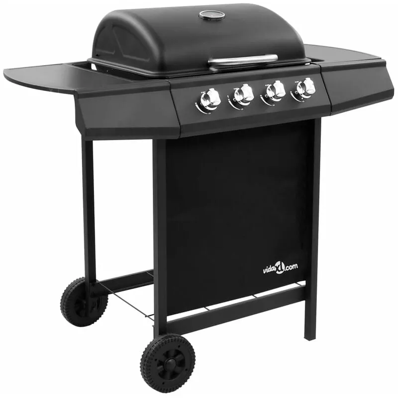 Barbacoa De Gas Con 4 Fogones Negro En Oferta Barbacoa De Gas Con 4 Fogones Negro Barato