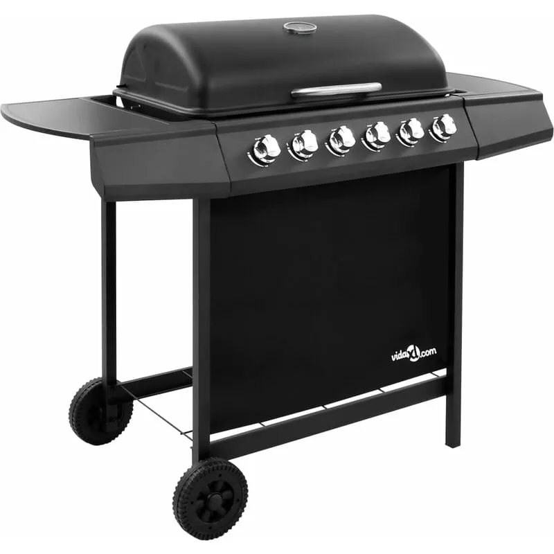 Barbacoa De Gas Con 6 Fogones Negro - Negro - Vidaxl En Oferta Barbacoa De Gas Con 6 Fogones Negro - Negro - Vidaxl Barato