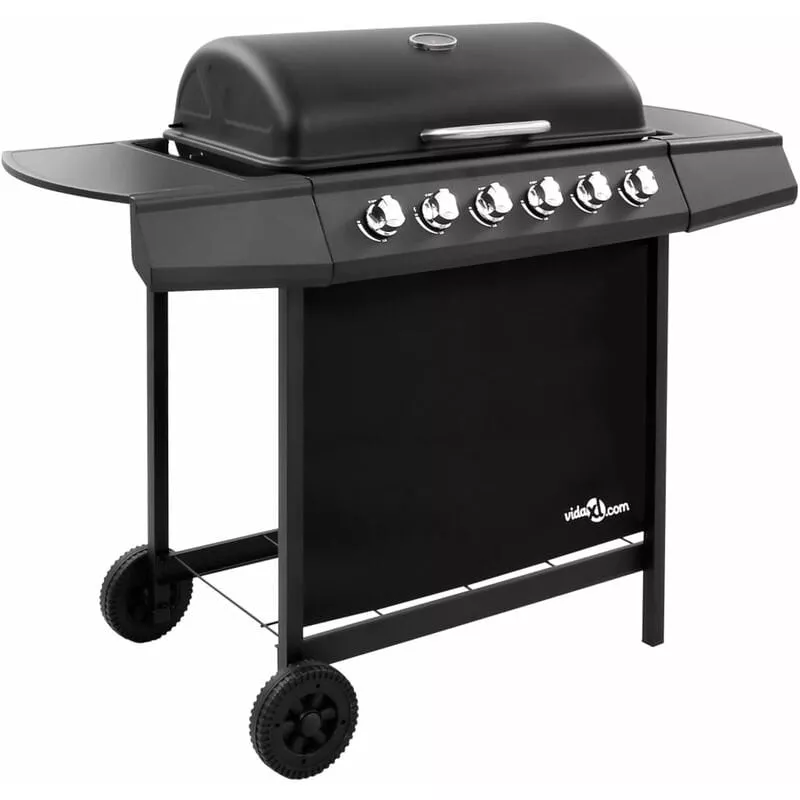 Barbacoa De Gas Con 6 Fogones Negro En Oferta Barbacoa De Gas Con 6 Fogones Negro Barato