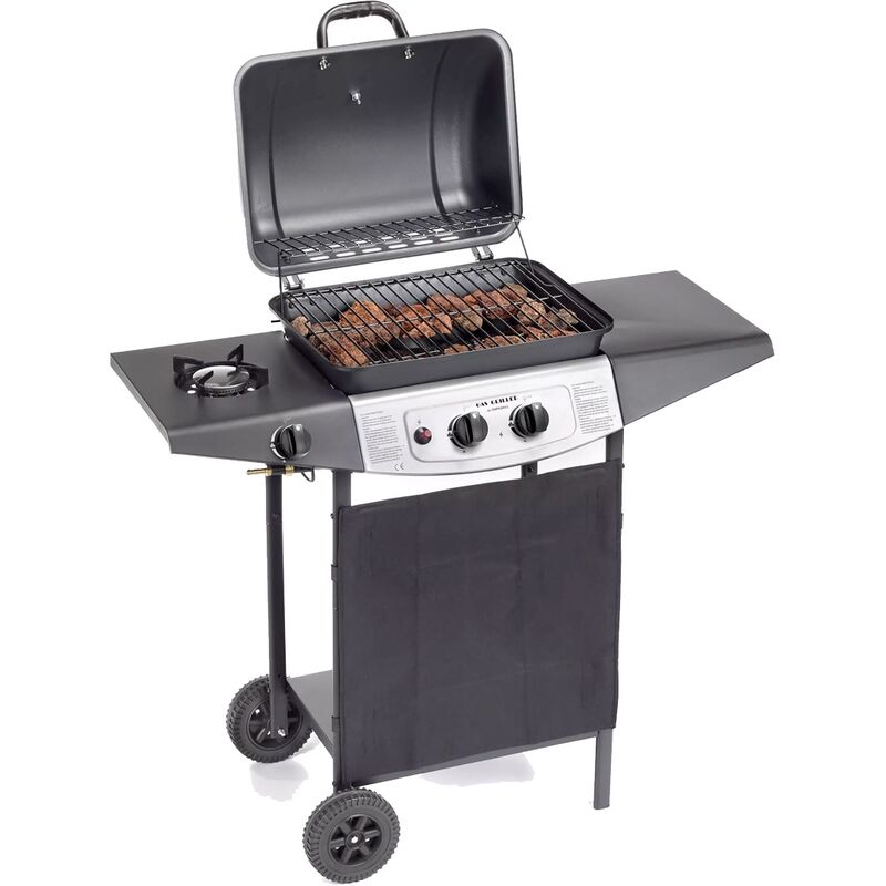 Barbacoa de gas con piedra de lava eco gas 4939 Double - - Ompagrill barato