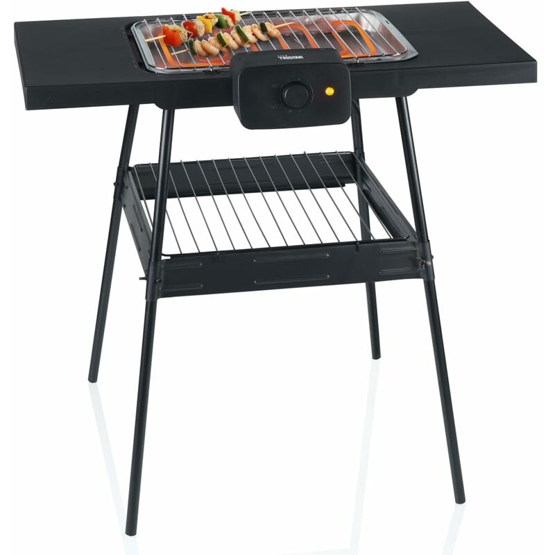 Barbacoa eléctrica con soporte BQ-2870 negra 2000 W - Negro - Tristar barato