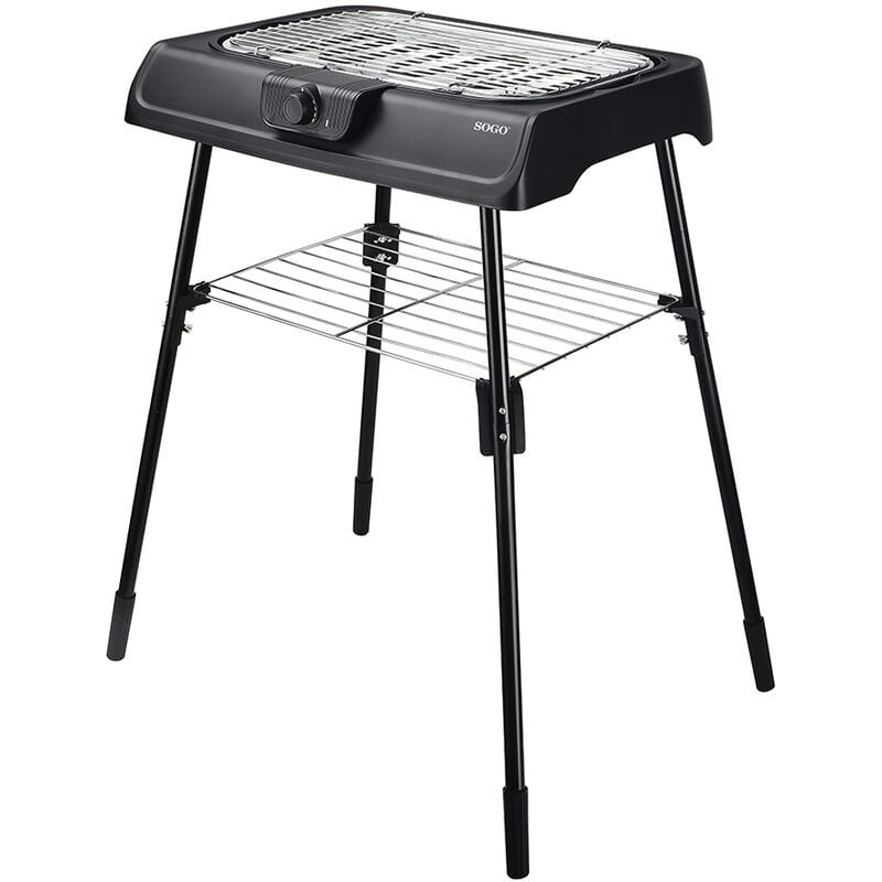 Barbacoa eléctrica portátil de mesa y pie 2000W - Zona cocinado 41.4 x 23.9 cm barato