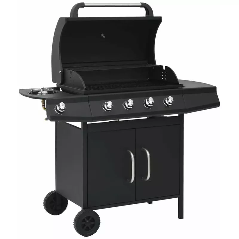Barbacoa Grill De Gas 4+1 Quemadores Negro En Oferta Barbacoa Grill De Gas 4+1 Quemadores Negro Barato