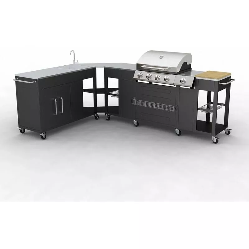 Barbacoa Parrilla De Gas 4+1 Quemadores En Oferta Barbacoa Parrilla De Gas 4+1 Quemadores Barato