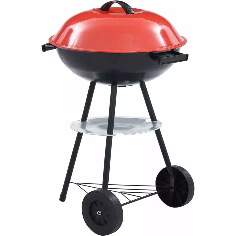 Barbacoa portátil de carbón con ruedas XXL 44 cm barato