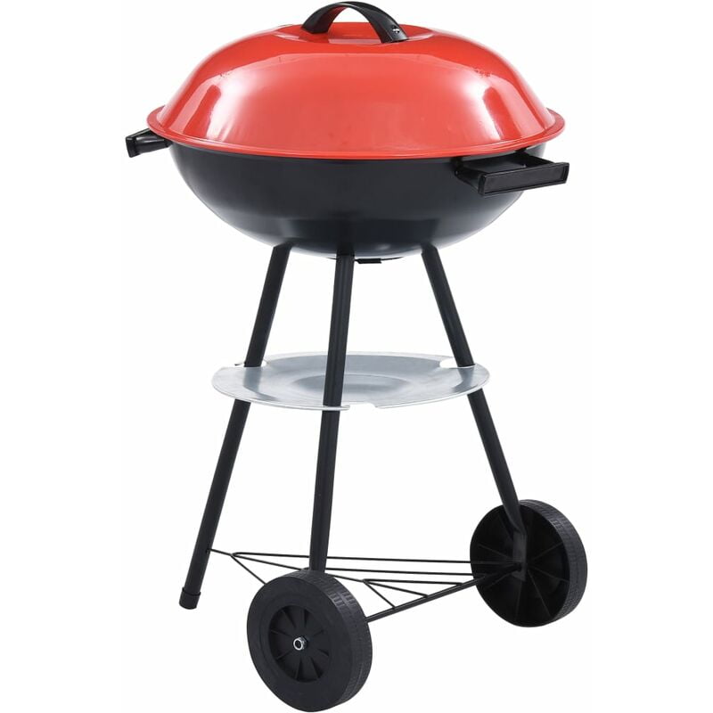 Barbacoa portátil de carbón con ruedas XXL 44 cm - Multicolor - Youthup barato