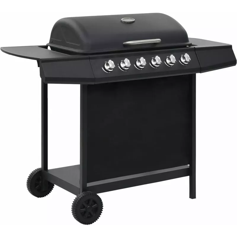 Barbacoa Portátil De Gas Con 6 Zonas De Cocción Negra De Acero - Negro - Vidaxl En Oferta Barbacoa Portátil De Gas Con 6 Zonas De Cocción Negra De Acero - Negro - Vidaxl Barato