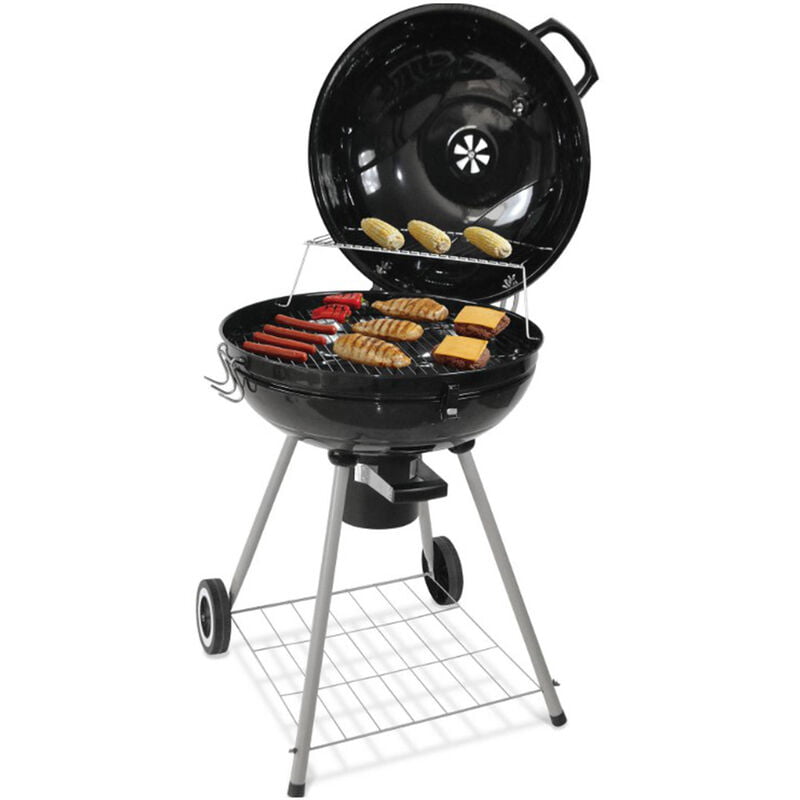 Barbacoas de carbón Barbacoa portátil para Jardín Exterior BBQ con Soportes Facil Movimiento 68x58x90cm barato