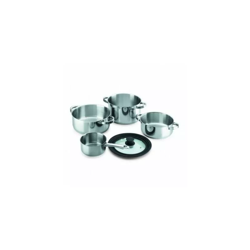 Bateria Facile Induccion Acero 3 Piezas + 1 Tapa En Oferta Bateria Facile Induccion Acero 3 Piezas + 1 Tapa Barato