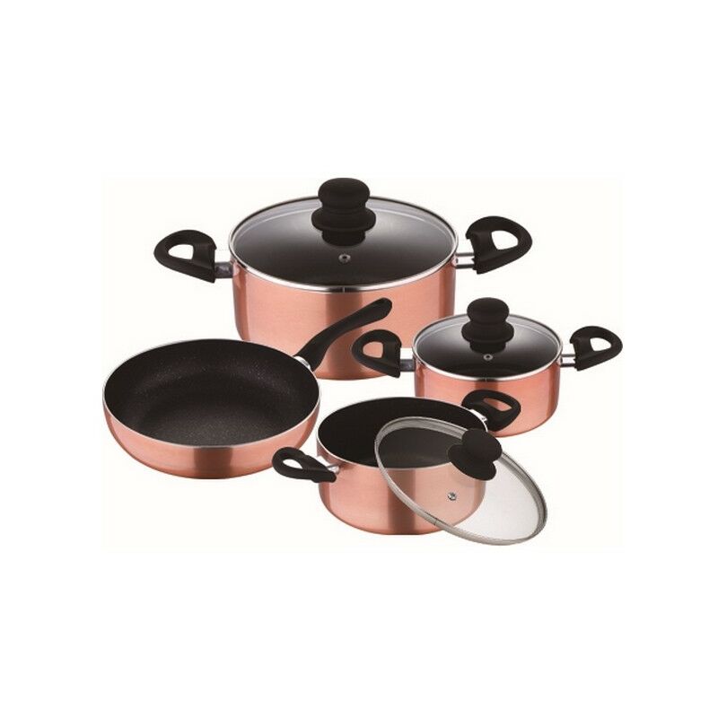 Batería de Cocina Luzern Cobre Aluminio Forjado (7 pcs) - Renberg barato