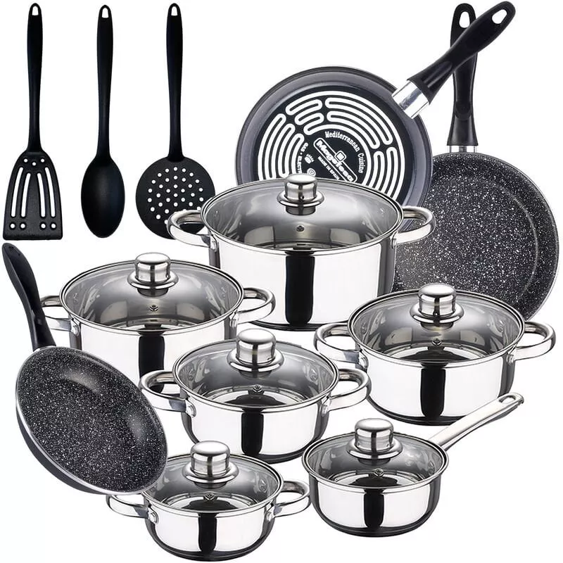 Bateria De Cocina 12 Piezas San Ignacio Cassel En Acero Inoxidable Con Juego De Sartenes (18/20/24 Cm) Magefesa K2 Gransasso En Acero Esmaltado Y Set En Oferta Bateria De Cocina 12 Piezas San Ignacio Cassel En Acero Inoxidable Con Juego De Sartenes (18/20/24 Cm) Magefesa K2 Gransasso En Acero Esmaltado Y Set Barato